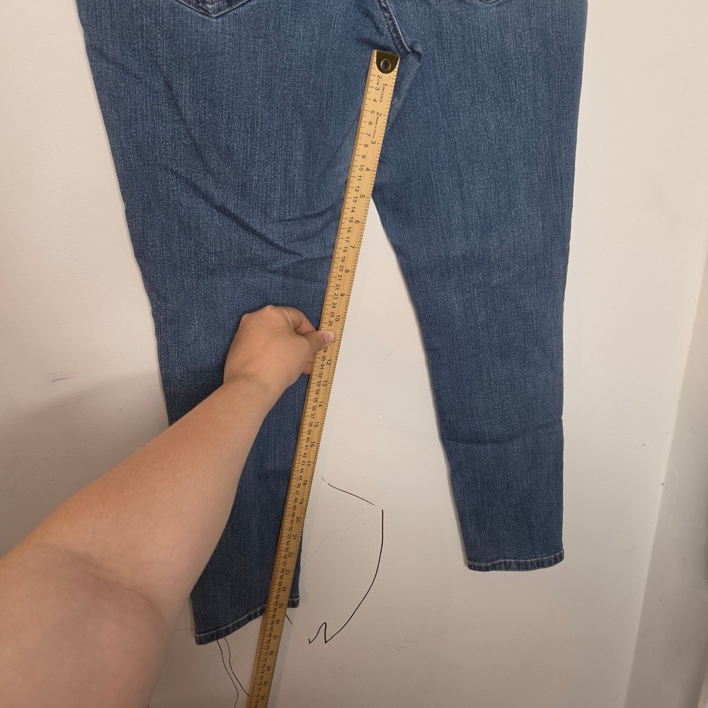 Express Skinny Mid Rise‎ Jeans Womens 12R Medium Wash Blue Denim Pants - Picture 7 of 7